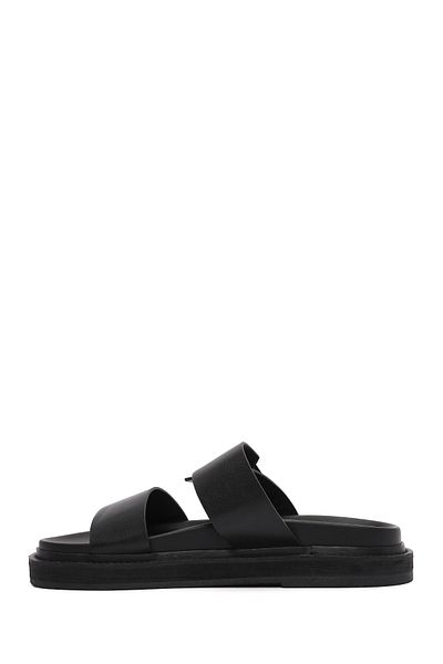 Derimod Women's Black Buckle Slippers 25Sfe492418