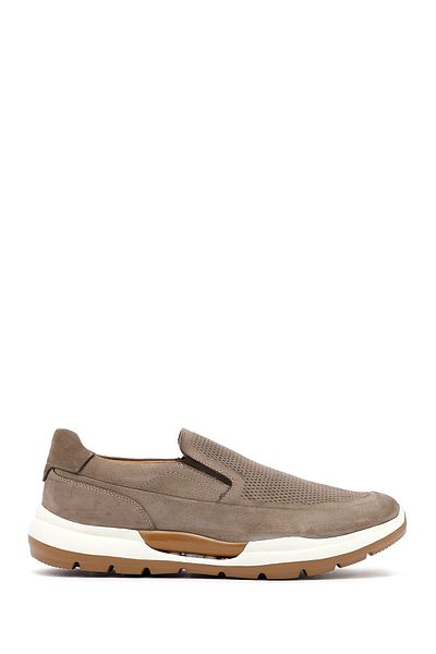 Derimod Men's Mink Thick Soled Nubuck Leather Comfort Casual Shoes 25Sfd6412V3