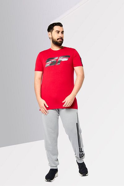 Scuderia Ferrari Men Slim Fit Short Sleeve Outdoor T-Shirt, Red
