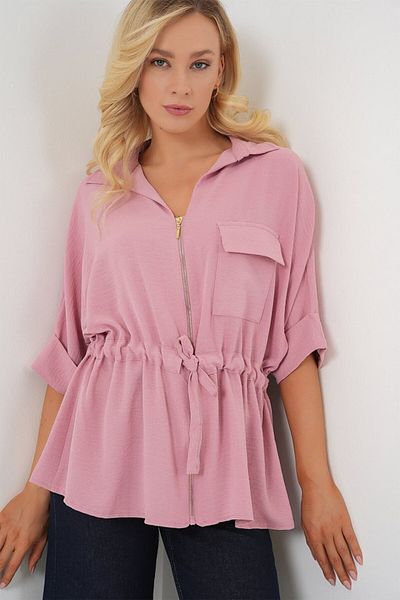 modaserdem Zippered Shirt 0721 - Powder