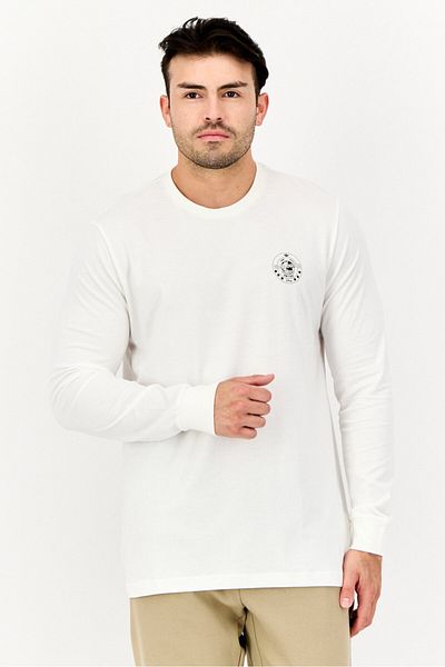 adidas Men Sportswear Fit Long Sleeve Outdoor T-shirt, White