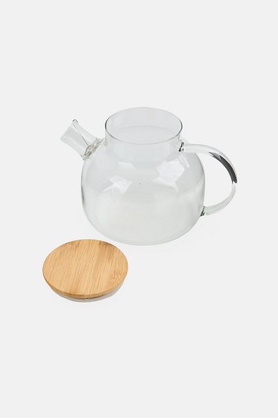 NANETTE LEPORE Borosilicate Glass Tea Pot, Transparent