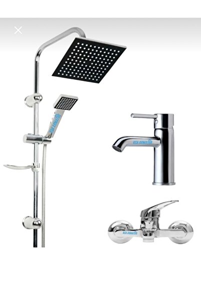 BDL ARMATÜR ROBOT DUŞ SETİ SABİT LAVABO BATARYASI BANYO BATARYASI MUSLUĞU 3’L...