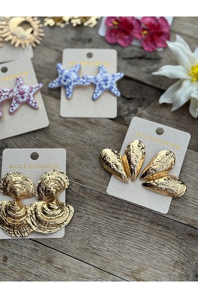 luxyansımalar Seashell Earrings