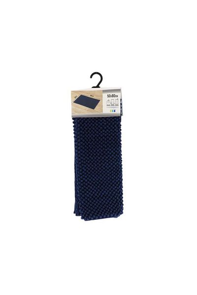 Generic Tendance Anti-Slip Microfiber Bathroom Mat with Balls Navy Blue 50 x 80cm 7744118