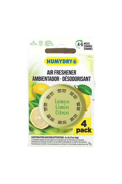 Generic HUMYDRY 4-Piece Lemon Scent Air Freshener Disc Yellow 0.21oz