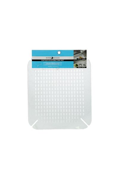 Generic InterDesign Counter Clear Sink Mat White 59060ES