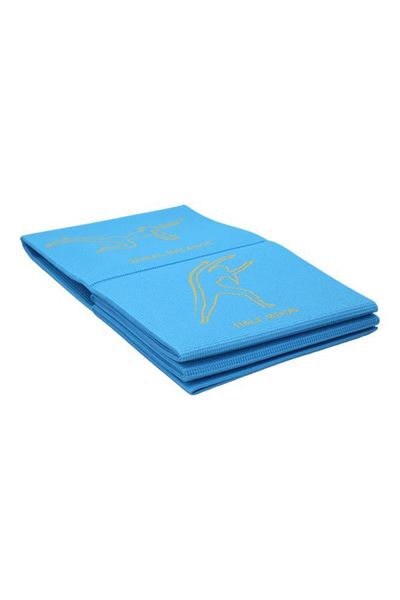Generic BODY SCULPTURE Foldable Exercise Yoga Mat Blue
