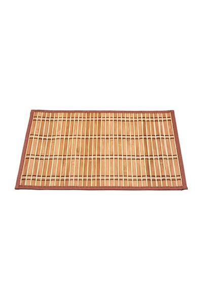 Generic Bien Servi Rectangular Shape Bamboo Placemat Brown 45 x 30cm SH-9355