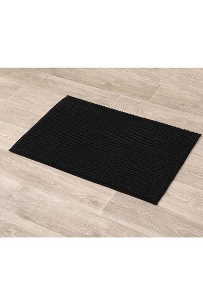 Generic Tendance Anti-Slip Microfiber Bathroom Mat with Balls Black 50 x 80cm 7744103