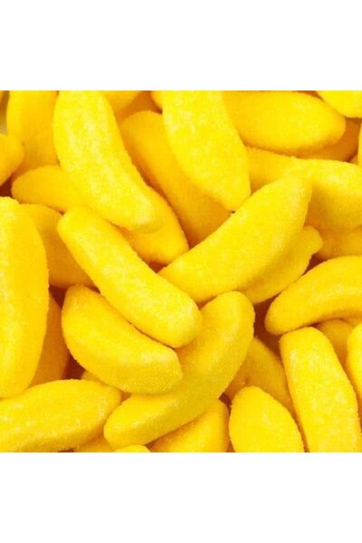 AL ROWAD Jellopy Banana Gummy Candy Bag, 1KG – Sweet & Chewy Banana-Flavored Gummy Treats