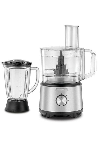 Generic BLACK&DECKER 800W 2-Speed Food Processor Silver and Black 1.5 Liter FX825-B5