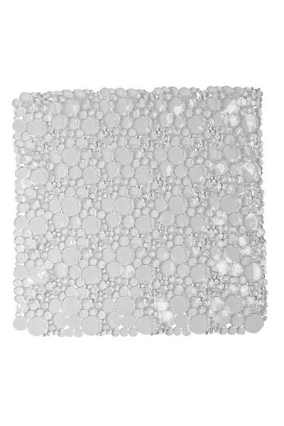 Generic EVIDECO PVC Non-Slip Square Shaped Shower Mat with Bubbles Clear 50 x 50cm 7216101