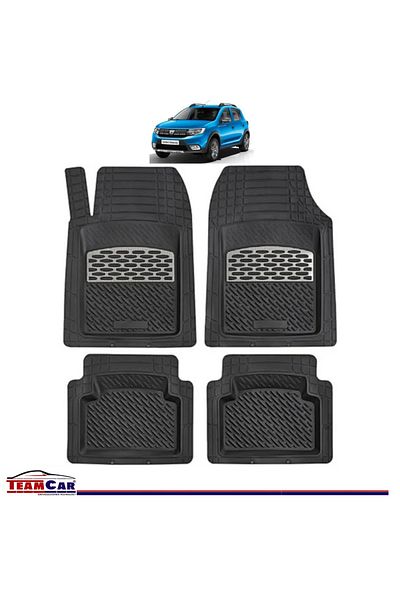 TEAMCAR Covorașe auto compatibile cu Dacia Sandero Stepway II (2012–2020) argintii