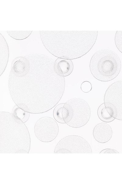 Generic Whitmor Anti Slip Rectangular PVC Shower Tub Mat Clear 15.7 x 29.1cm 10104-13756-CL