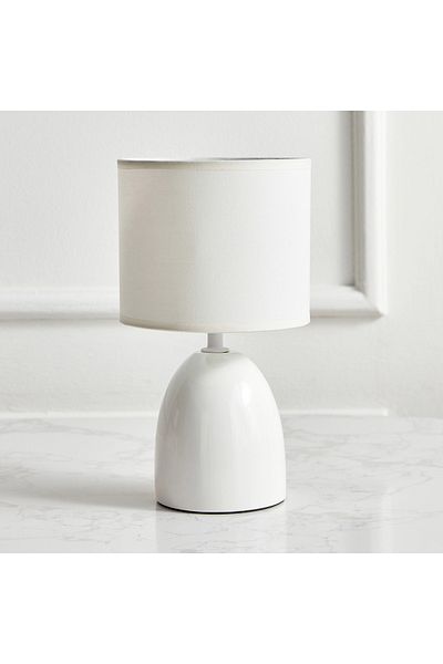 SELENE Ceramic Table Lamp – 28 cm, Elegant and Serene Design