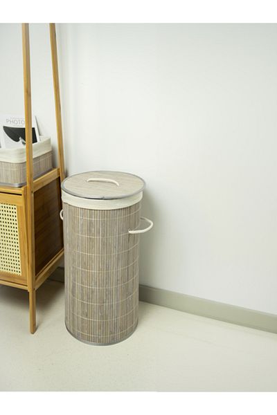 HONEYBEE Bamboo Laundry Hamper with Handle