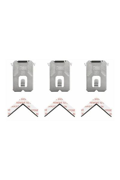 Generic 3M 3-Piece Claw Drywall Picture Hanger Silver