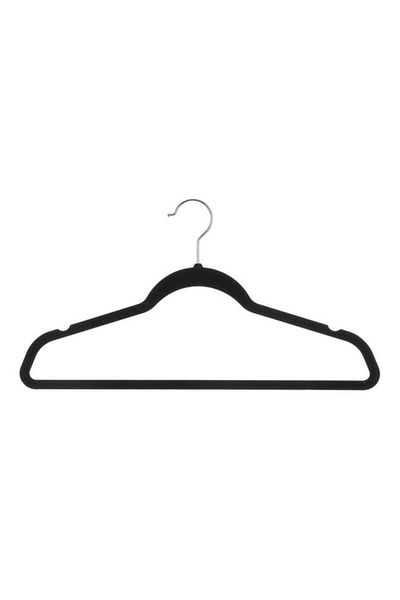 Generic Five Simply Smart 8-Piece Durable High Quality Polypropylene Cloth Hanger Set Black 151525