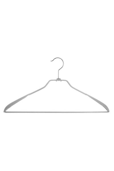 Generic Five Simply Smart 2-Piece Durable High Quality Metal Cloth Hanger Set Grey 151529