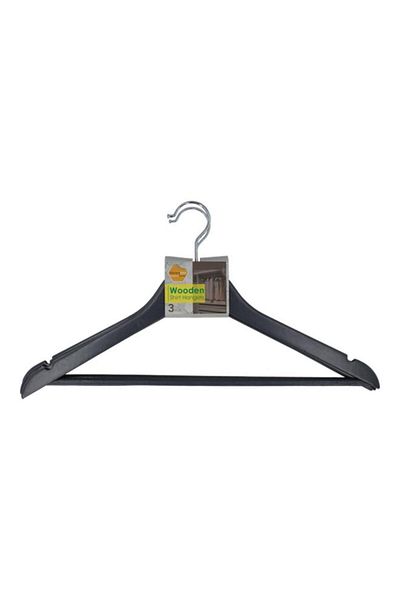 Generic HONEY BEE 3-Piece Wooden Hanger Multicolor