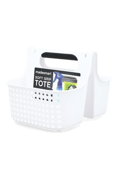 Generic حقيبة إسفنج مطبخ صغيرة ناعمة الملمس من Madesmart مزودة بفتحات تصريف، لون أبيض، 95-29332-06