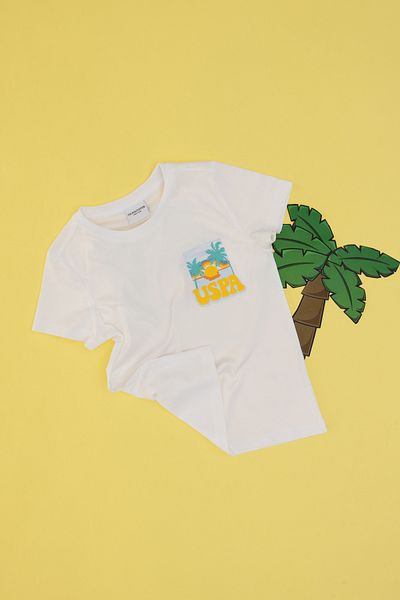 U.S. Polo Assn. Boy's White T-Shirt 50306482-Vr013