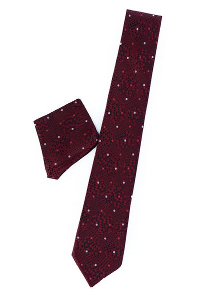 Oppland Men's Tie Classic Handkerchief Stylish Easy Shape Space Paledo Patterned Slim Fit Wide Design