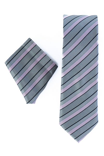 Oppland Men's Tie Classic Handkerchief Stylish Easy Shape Space Artenio Patterned Slim Fit Wide Design