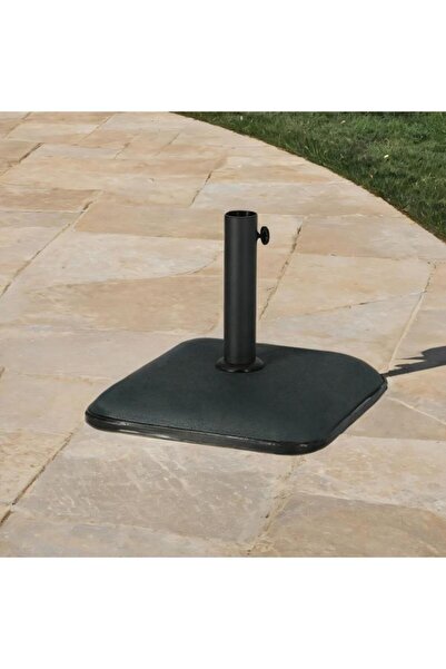 Generic LIVING ACCENTS Premium High Quality Sturdy Square Umbrella Base Dark Green and Black