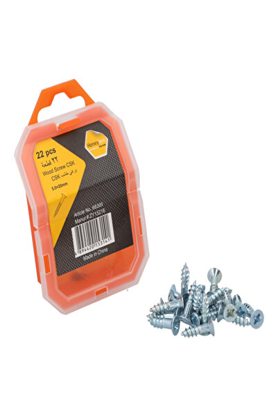 HONEYBEE براغي خشب CSK مقاومة للصدأ، مكونة من 22 قطعة