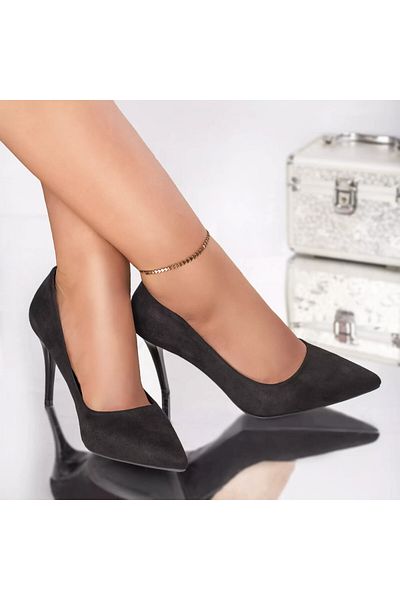 MODA STİL Britney black velvet stiletto, 36