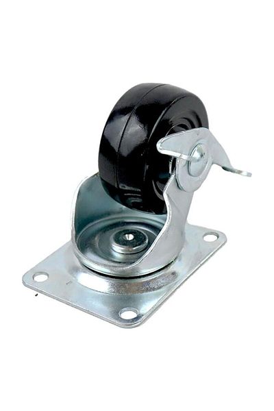 Generic ACE Heavy-Duty Sturdy High-Quality Precision Swivel Caster Silver and Black 2.5 Inch
