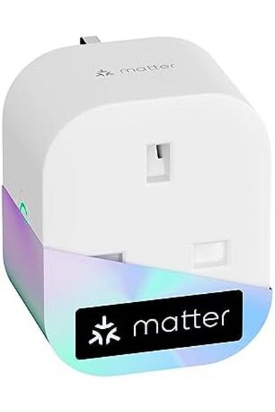 MEROSS Matter Smart Plug Mini With Energy Monitoring, Works With Apple Homekit, Alexa, Google Home,