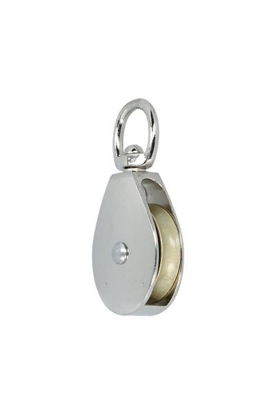 Generic Campbell Corrosion Resistant Single Sheave Swivel Eye Pulley Silver 2inch T7655042N