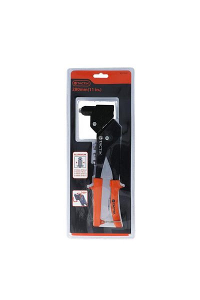 Generic Tactix Swivel Head Aluminium Hand Riveter Black and Orange 11inch