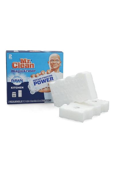 Generic Mr Clean 2-Piece Magic Eraser Kitchen and Dish Scrubber White