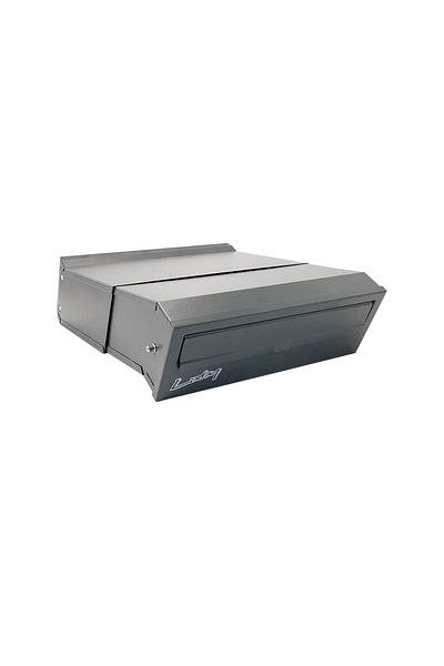 damech Mailbox, Adjustable Depth, Graphite, C4 Format, 30x24/40.5x11 Cm,
