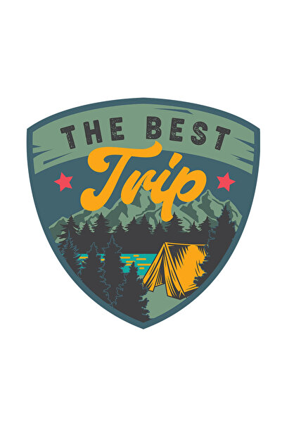 INOVATIX Set de 8 bucăți, autocolant Camping Cea mai bună excursie, INOVATIX®...