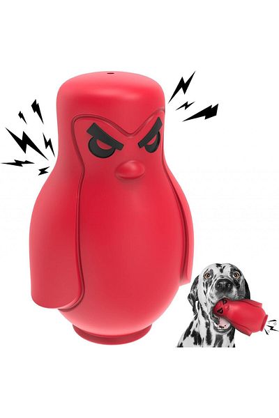 HETOO dog toy, rubber, black/red, 13.4 x 7.8 cm