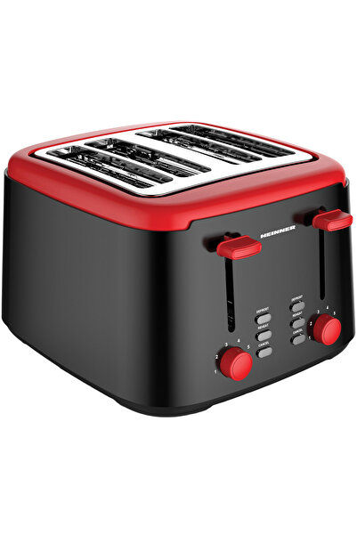 Heinner Wassay 1450 HTP-1450BKR toaster, 1450W, 4-slice capacity, 7 levels, b...