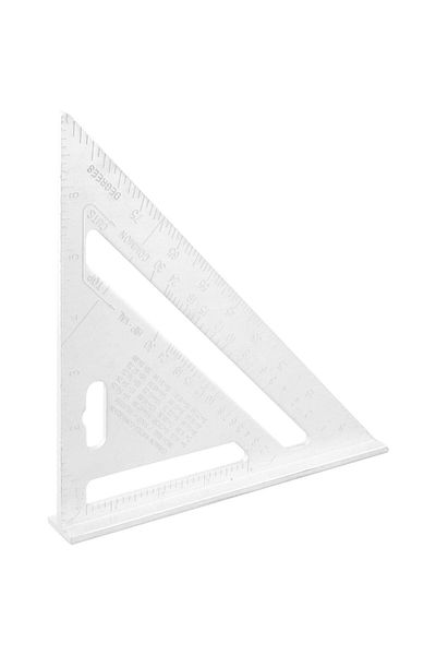 richmann Carpenter's square, aluminum, triangular, with foot, 180x4 mm, Richmann