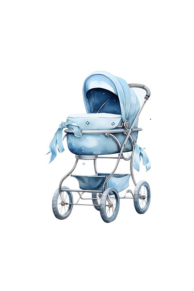 INOVATIX Σετ 8 τεμαχίων, μπλε αυτοκόλλητο καροτσιού, INOVATIX®. 6 εκ.