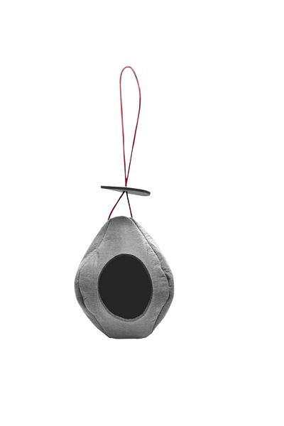 Lightnetsee window/patio bird feeder, felt, gray, 35 x 12.8 cm