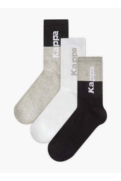 Kappa Men's Textured Non Terry Crew Length Socks - Set of 3