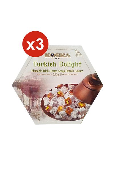 Koska Turkish Delight Extra Pistachio 250g x3PCS