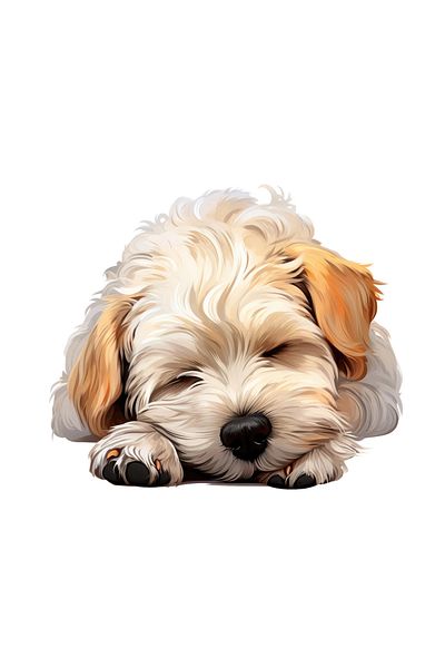 INOVATIX Set de 8 piese, autocolant Dandie Dinmont Terrier, INOVATIX®. 6 cm