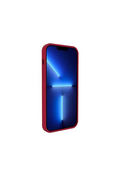 lemontti iPhone 13 Pro Case Lemontti Liquid Silicon Dark Red
