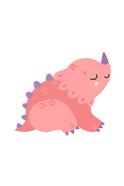 INOVATIX Set de 8 autocolante dinozaur Kawaii, INOVATIX®. 6 cm