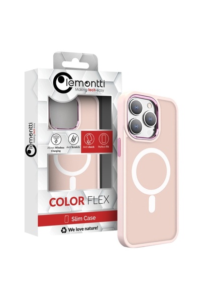 lemontti Case Color Matte MagSafe iPhone 15 Pro Max Pink
